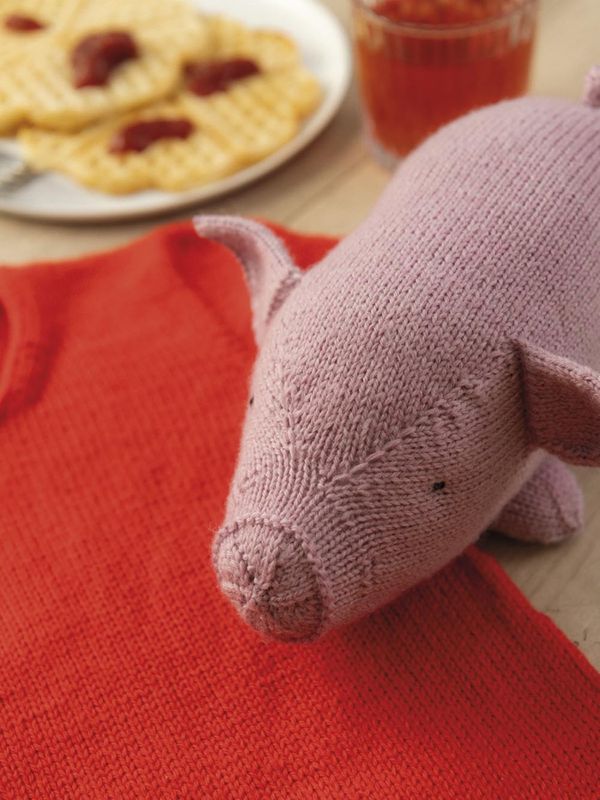 Knitting-Kit stuffed animal Bamsen Lotta on the Troublemaker Street