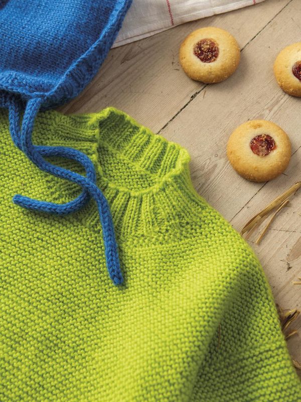 Knitting-Kit bonnet and sweater The Children of Noisy Village