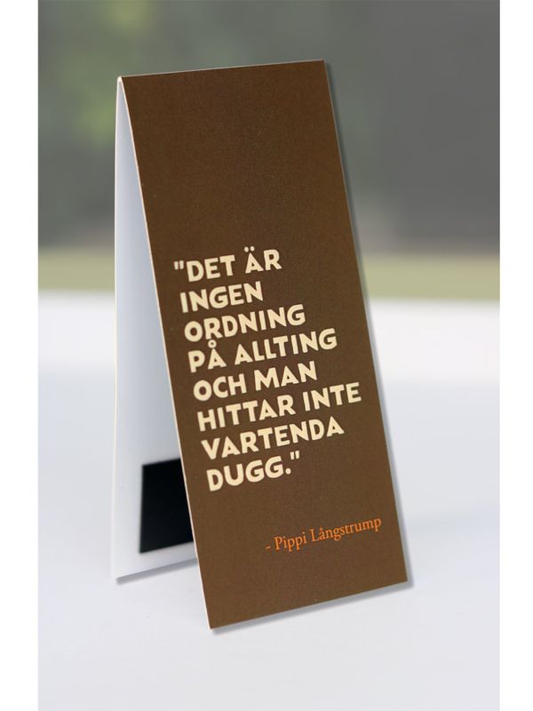 Bookmark Pippi Longstocking "No order" Brown