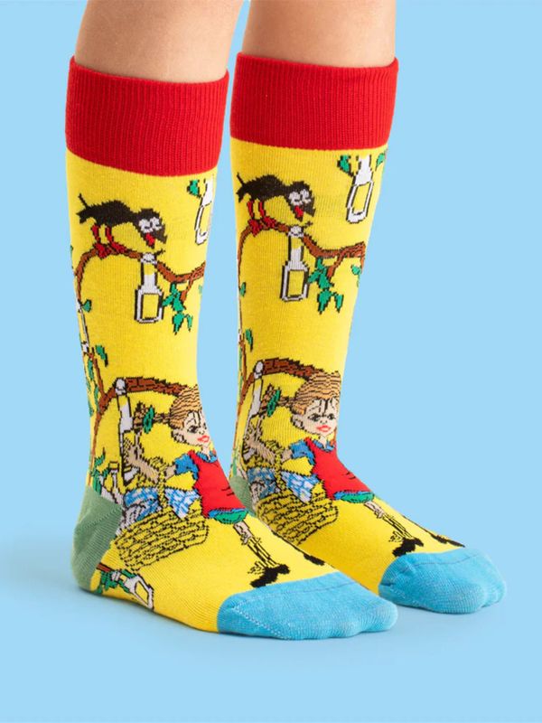 Strumpor Pippi Långstrump Sockerdricka - Gul