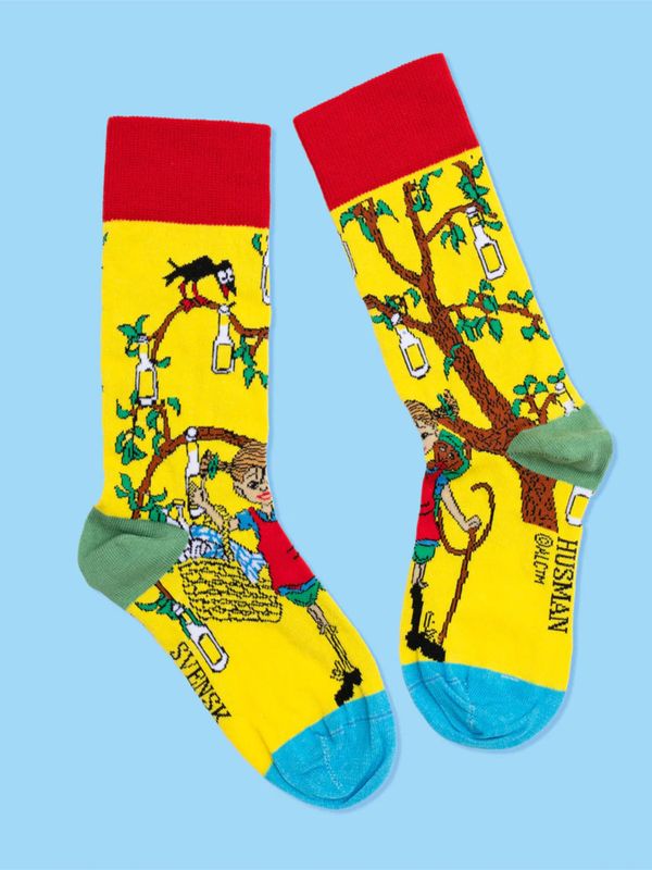 Strumpor Pippi Långstrump Sockerdricka - Gul