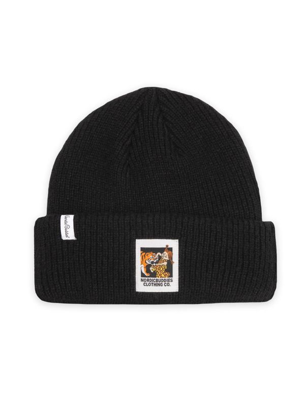 Set with Beanie and mitten Pippi Longstocking, adult - Black