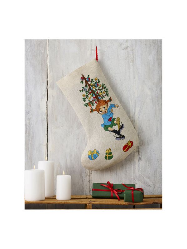 Stick-Set Pippi Langstrumpf - Weihnachtsstrumpf