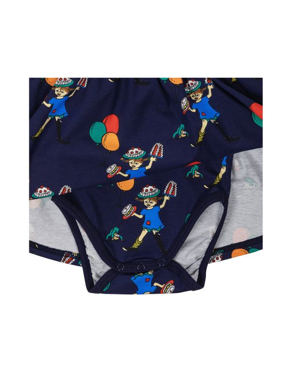 Bodyklänning Pippi Långstrump baby - Blå