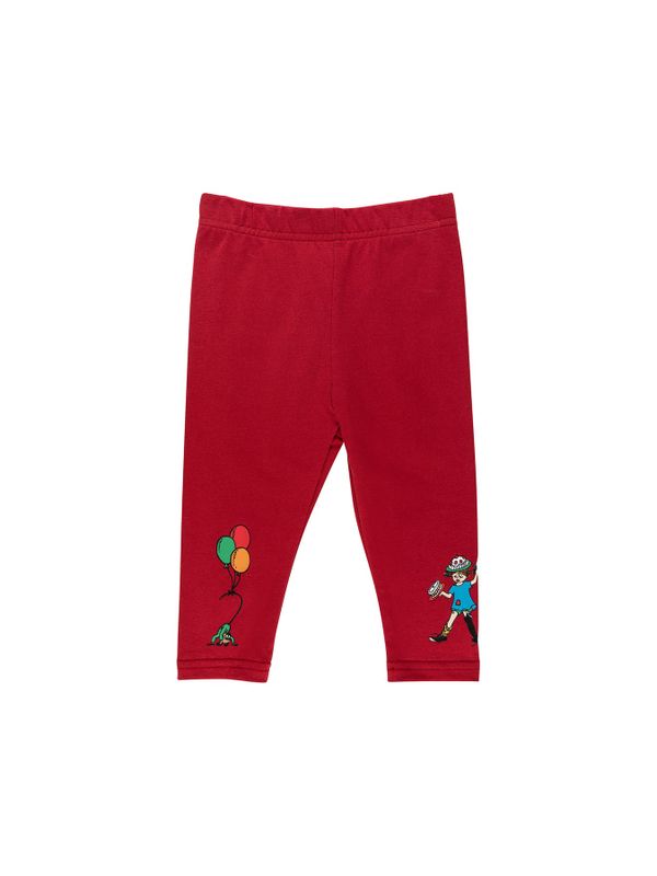Pippi Longstocking leggings - Baby - Red