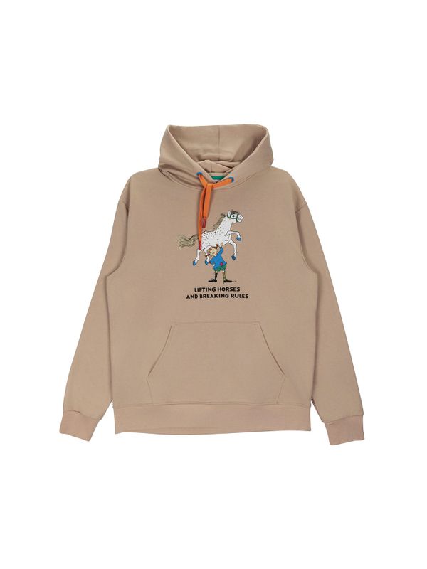 Pippi Longstocking hoodie - Beige