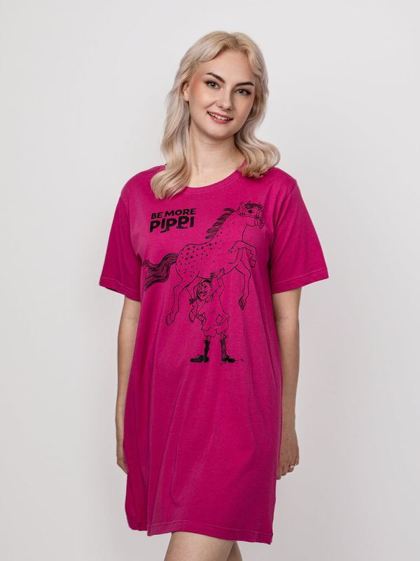 Nightgown Pippi Longstocking, adult - Pink