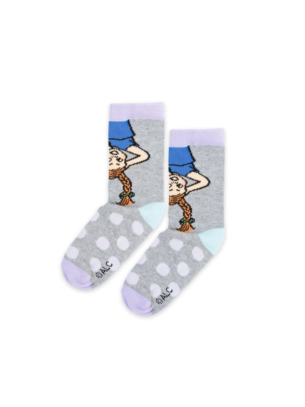 Barnstrumpor Pippi Långstrump - Grå