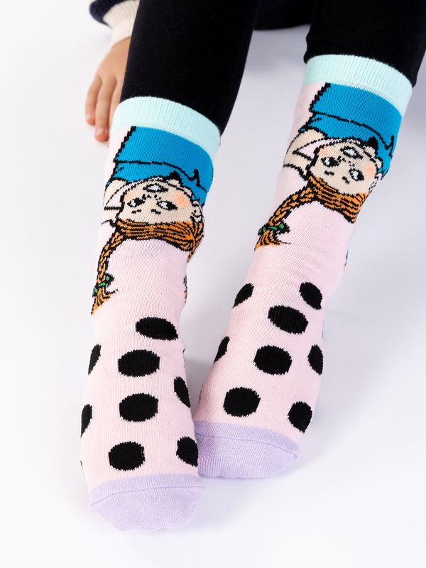 Barnstrumpor Pippi Långstrump - Rosa