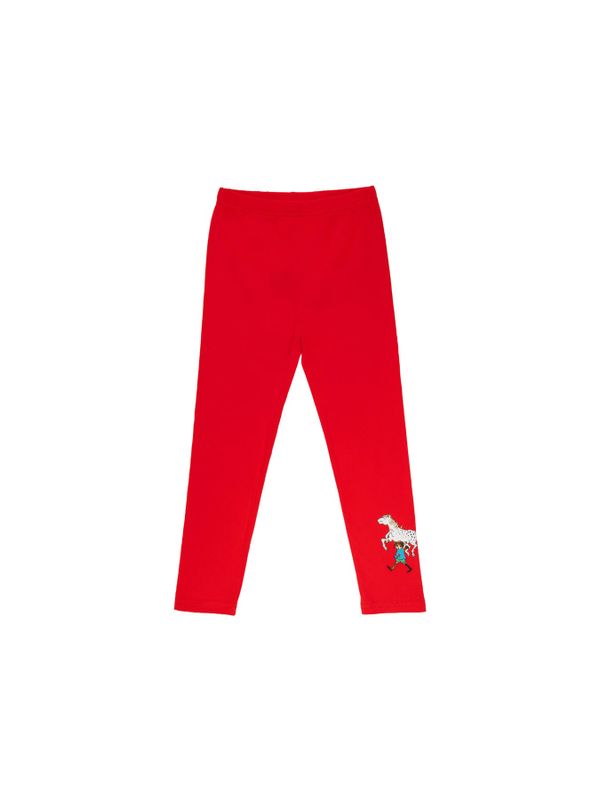 Leggings Pippi Långstrump - Röd