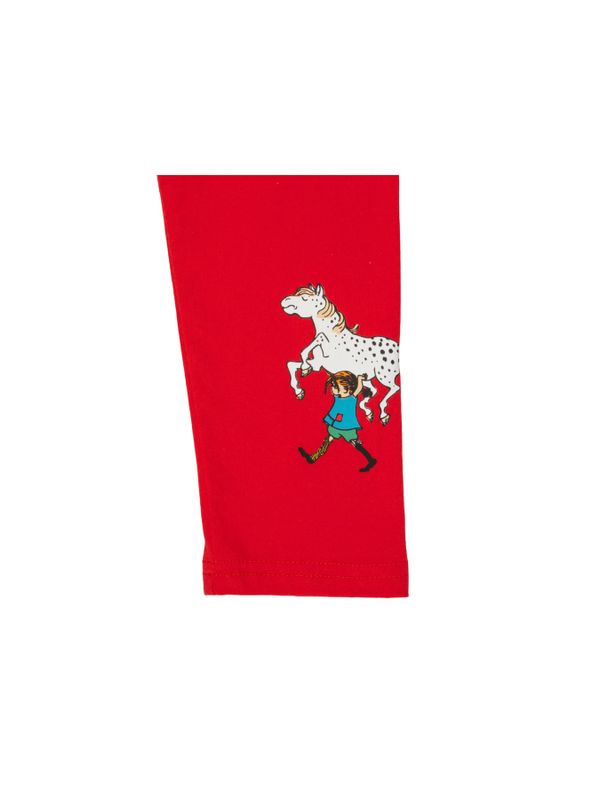 Leggings Pippi Långstrump - Röd