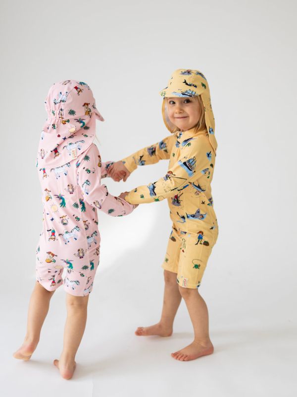 UV-Anzug Pippi Langstrumpf – Gelb