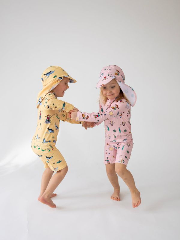 UV-Anzug Pippi Langstrumpf – Rosa