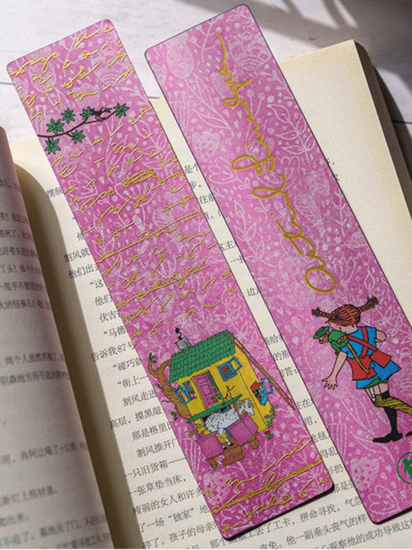 Bookmark Pippi Longstocking - Pink
