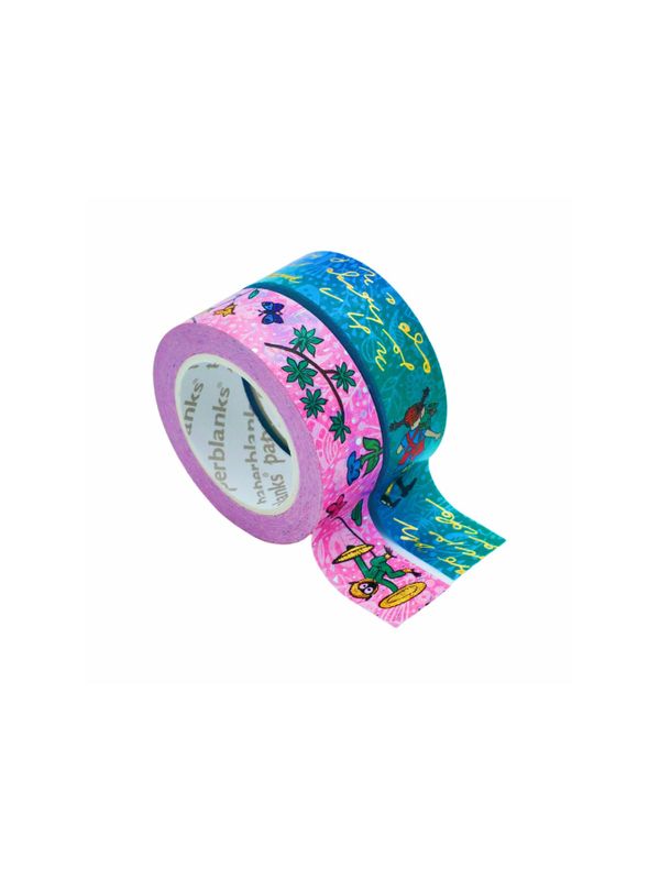 Washi tape Pippi Longstocking - Pink / Blue