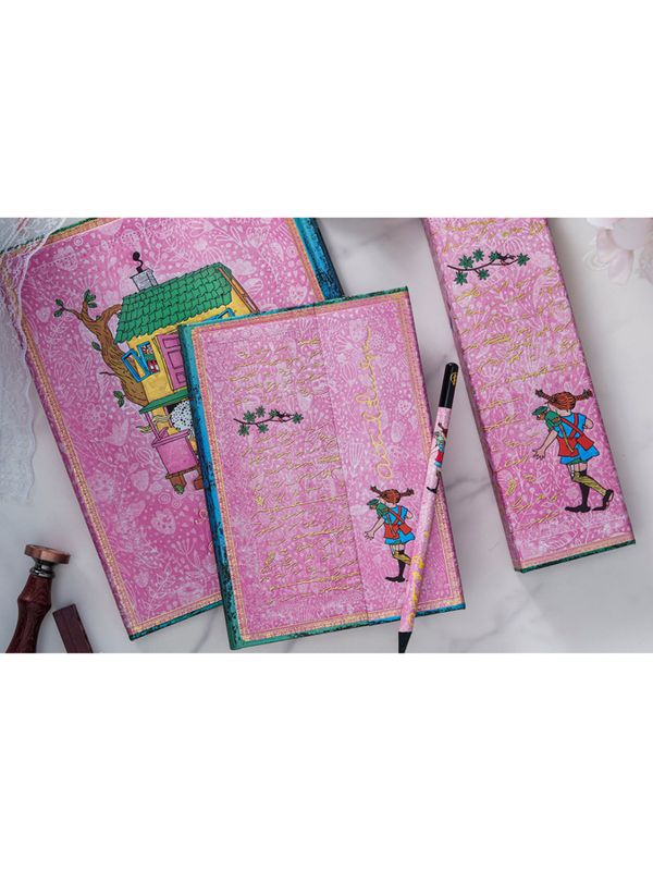 Notebook Pippi Longstocking 18x12,5 cm - Pink