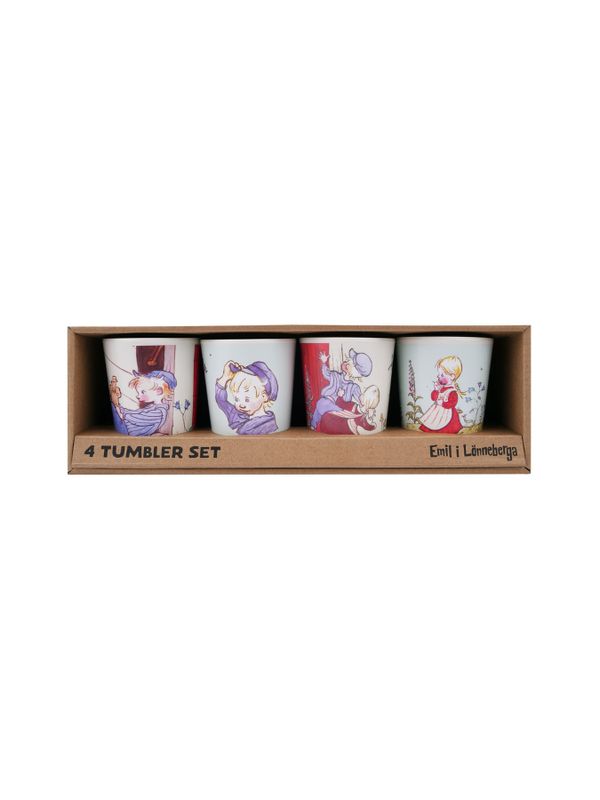 Becher-Set Michel aus Lönneberga RPET – 4er-Pack