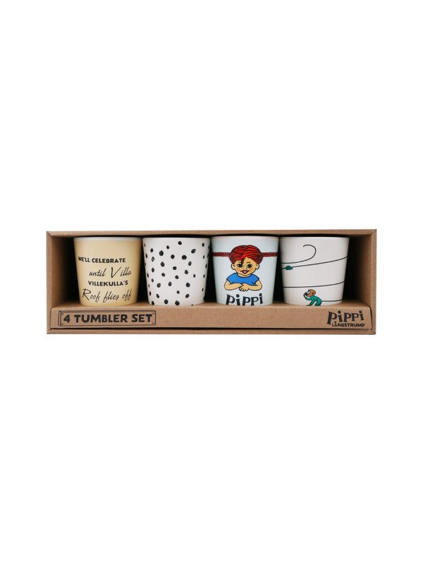 Becher-Set Pippi Langstrumpf RPET – 4er-Pack