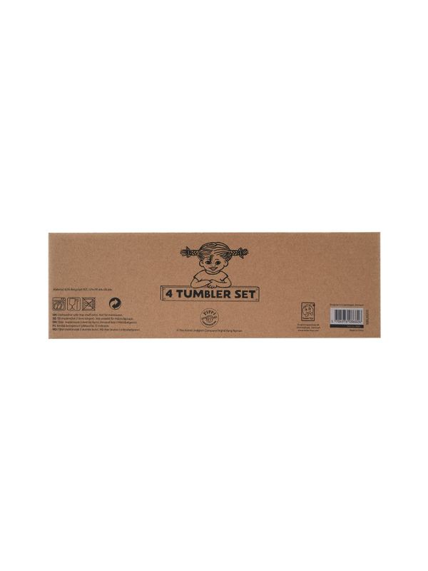 Becher-Set Pippi Langstrumpf RPET – 4er-Pack