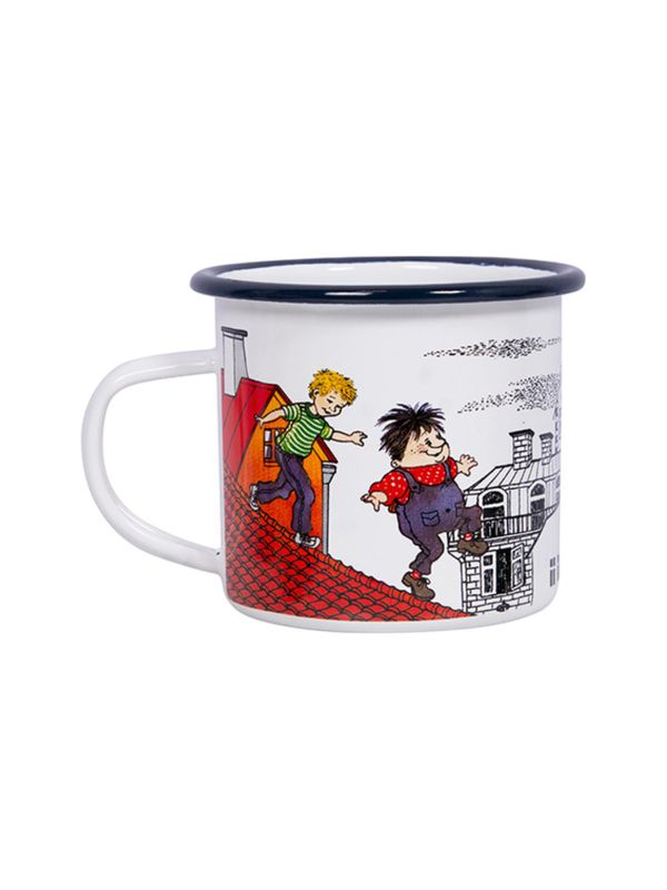 Enamel mug Karlsson on the Roof - 3,5 dl