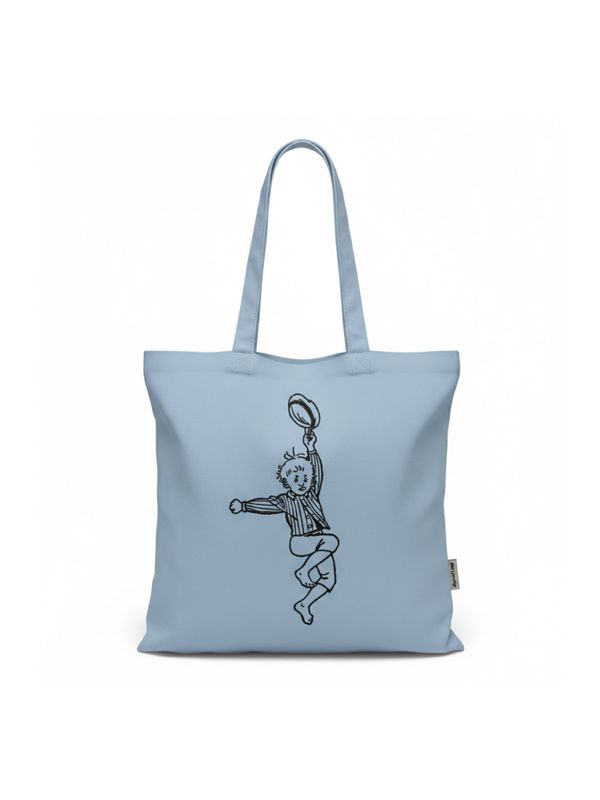 Tragetasche Michel aus Lönneberga bestickt – Hellblau