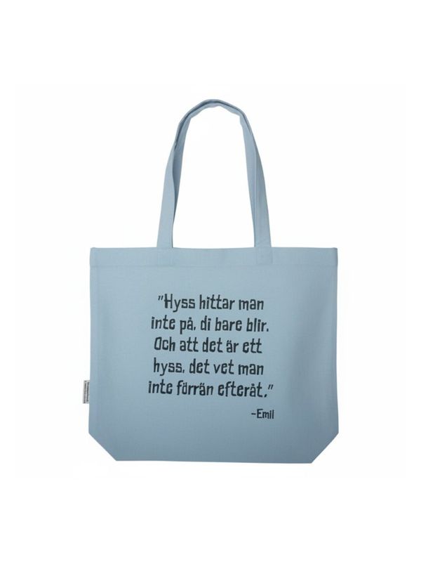 Totebag Emil in Lönnberga embroidered - Light blue