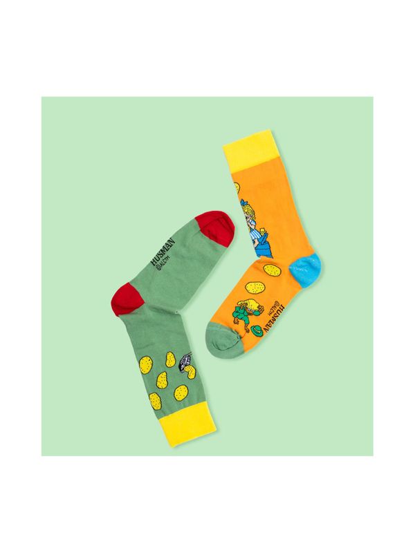 Strumpor Pippi Långstrump bakar pannkakor, vuxen - Multi