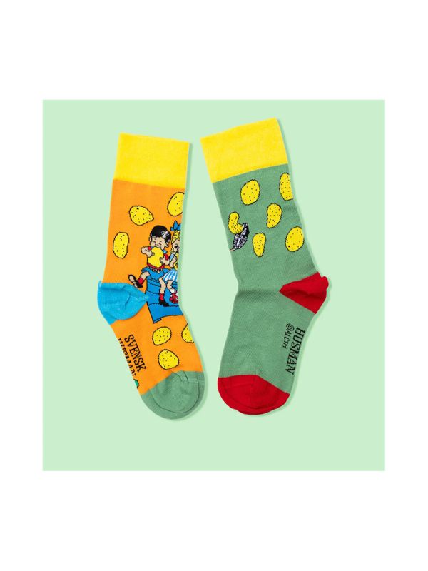 Strumpor Pippi Långstrump bakar pannkakor - Multi