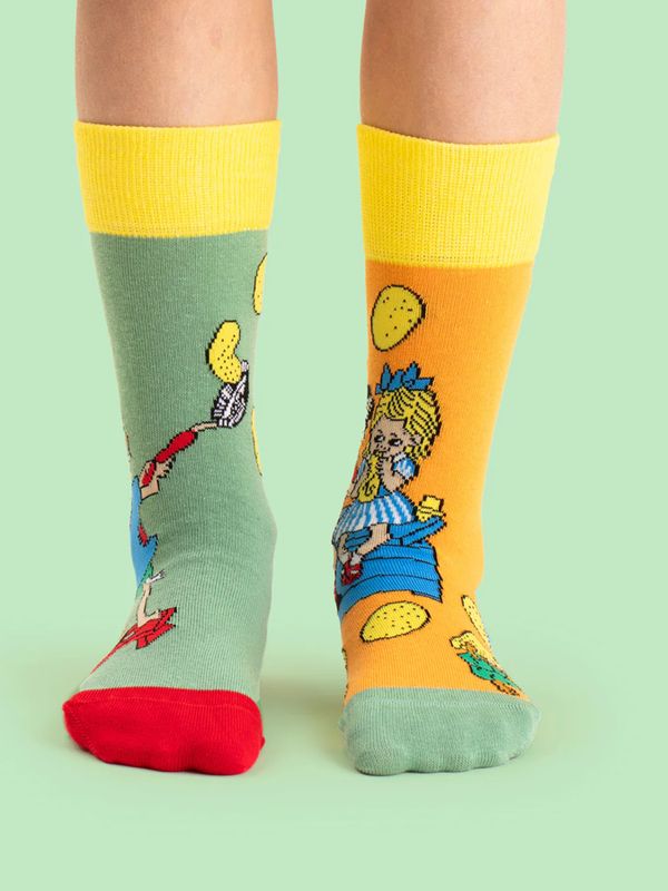 Strumpor Pippi Långstrump bakar pannkakor - Multi