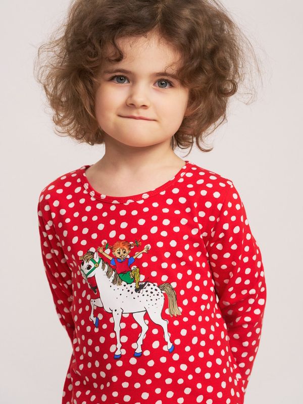 Speckled shirt Pippi Longstocking - Red
