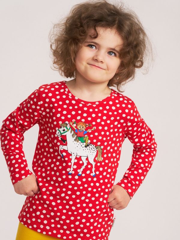 Speckled shirt Pippi Longstocking - Red