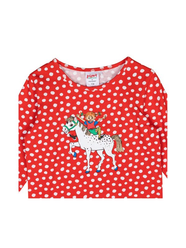 Speckled shirt Pippi Longstocking - Red