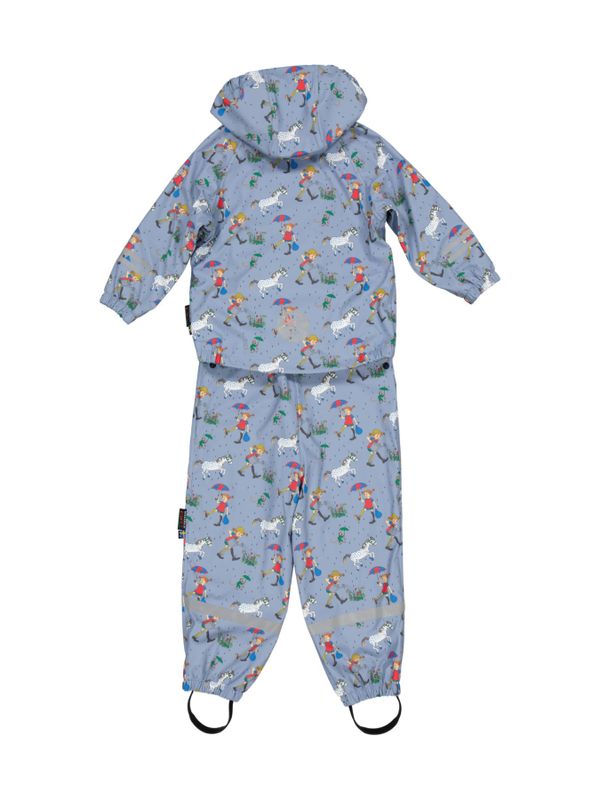 Rain Set Pippi Longstocking Fleece Lined - Denim blue