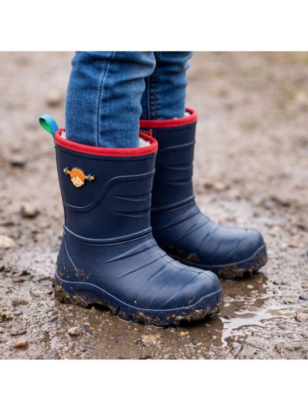 Gefütterte Gummistiefel Pippi Langstrumpf – Blau