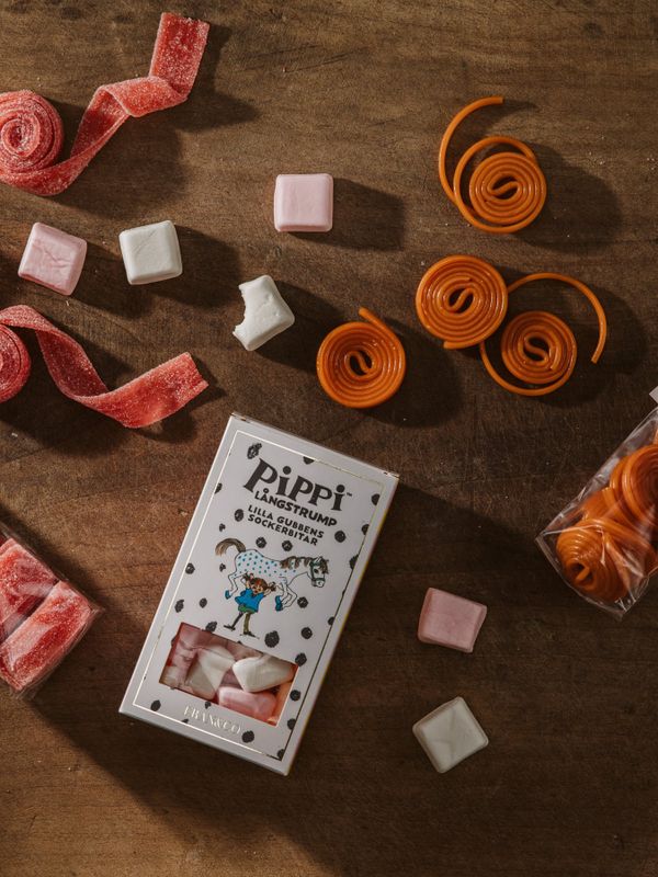 Pippi Långstrumps kolarullar med klassisk kolasmak