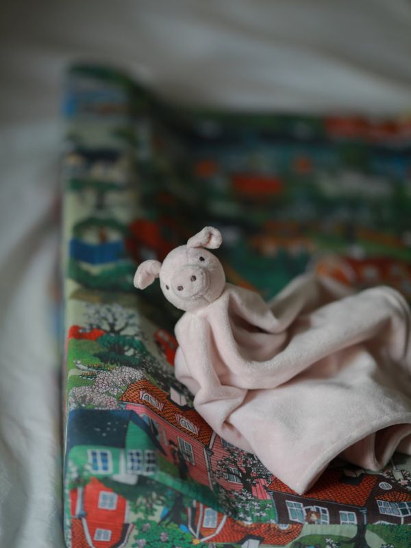 Comfort blanket Bamsen Lotta on Troublemaker Street