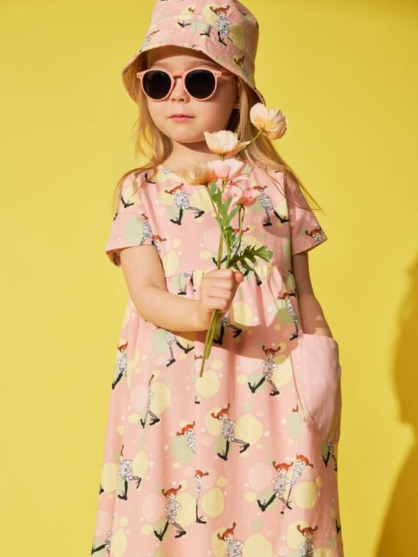 Dress Pippi Longstocking Funny - Pink