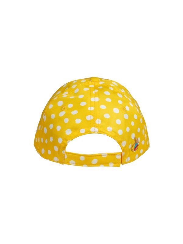 Barnkeps Pippi Långstrump prickig - Gul