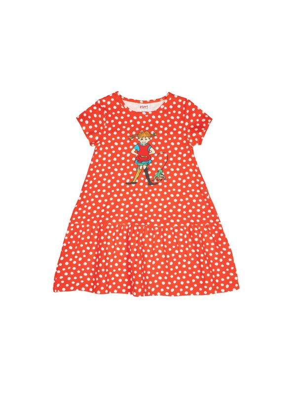 Short sleeved dress with dots Pippi Longstocking
