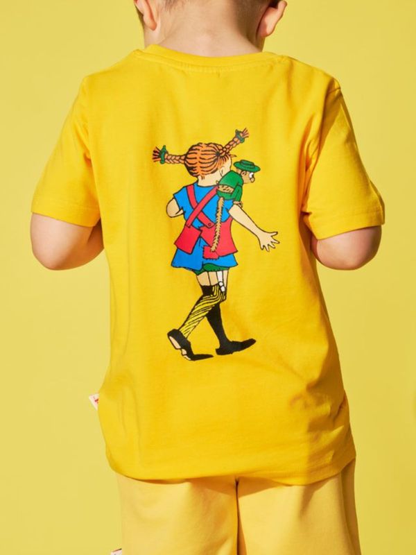 T-shirt Pippi Långstrump & Herr Nilsson - Gul
