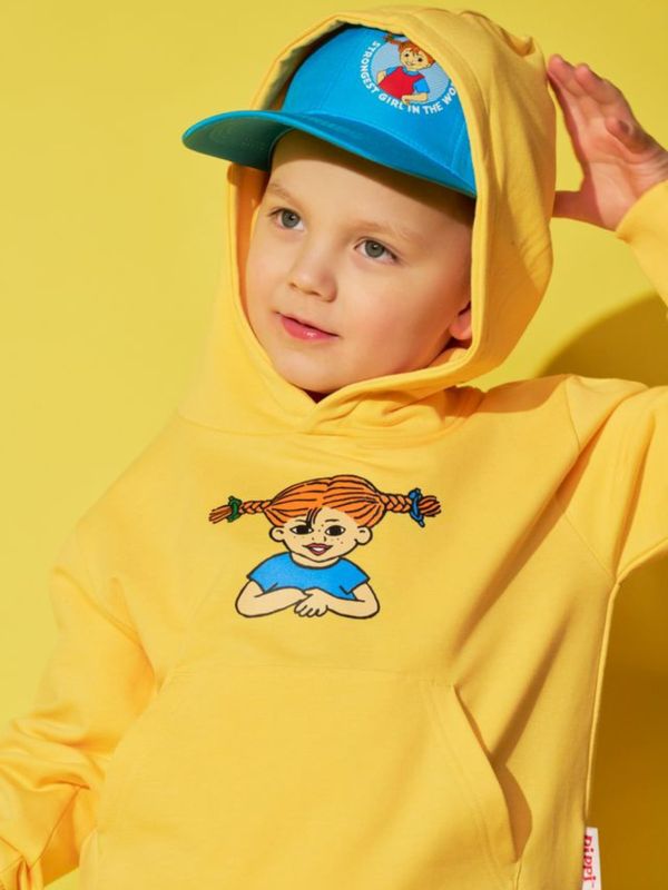 Hoodie Pippi Långstrump - Gul