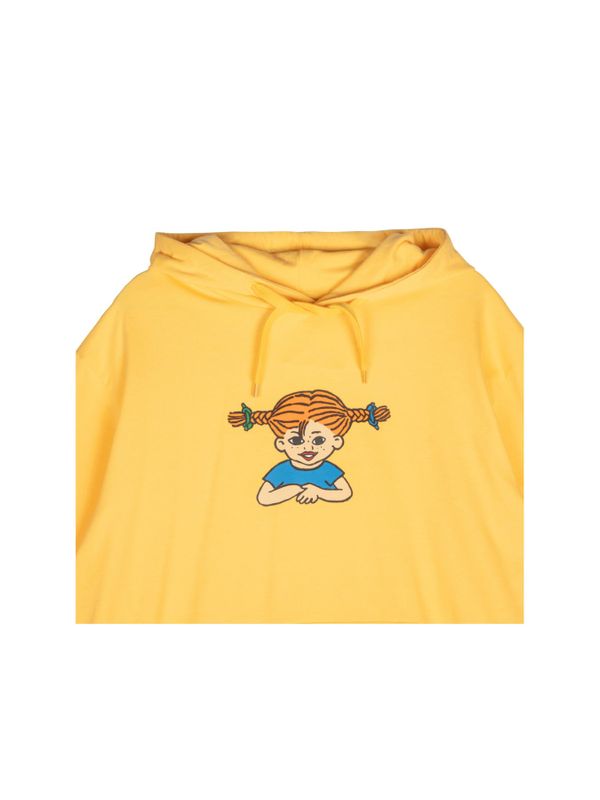 Gul hoodie Pippi Långstrump - Vuxen