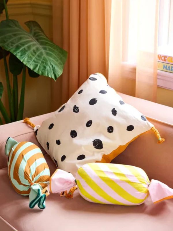 Kissenbezug Pippi Langstrumpf Zöpfe & Punkte – 50 x 50 cm