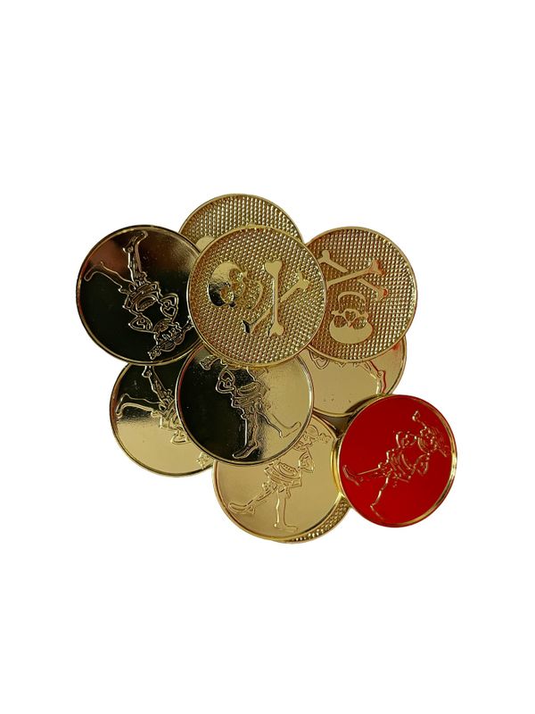 10 pcs Pippi Longstocking Gold coin