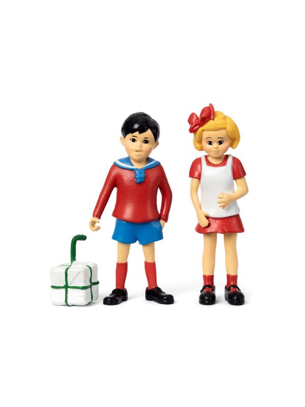 Litet Villa Villekulla paket – Dockhus + Pippi, Tommy, Annika & Lilla Gubben