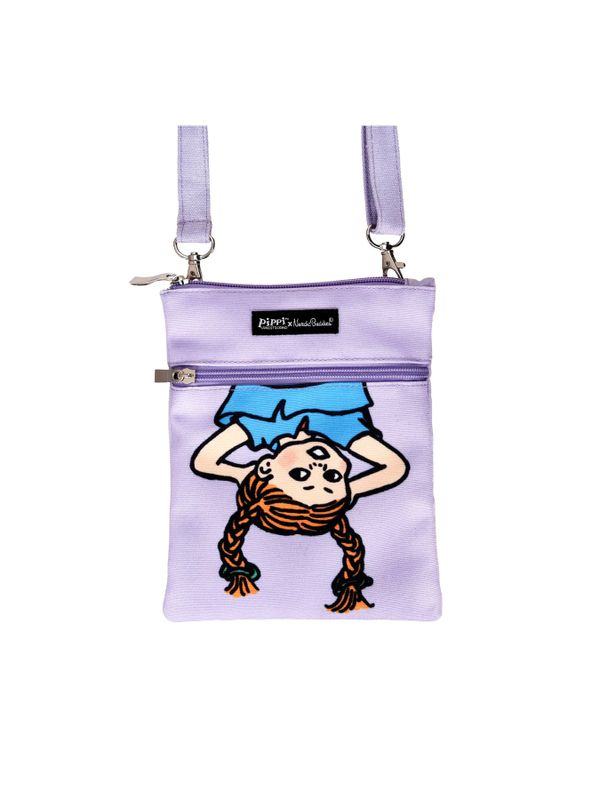 Umhängetasche Pippi Langstrumpf Kopfüber – Lila