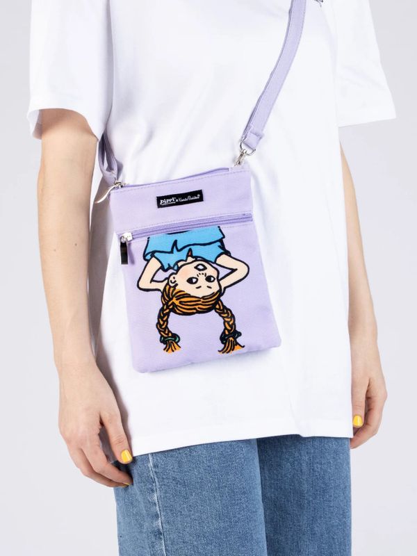 Umhängetasche Pippi Langstrumpf Kopfüber – Lila