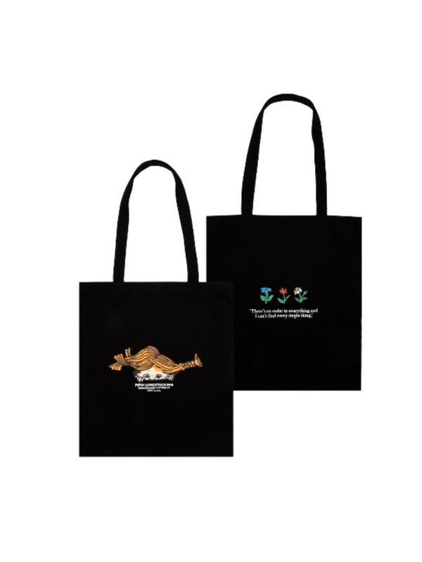 Totebag Pippi Longstocking Peekaboo - Black