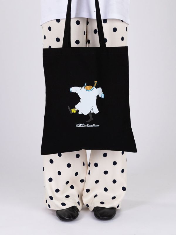 Totebag Pippi Longstocking Nightgown - Black