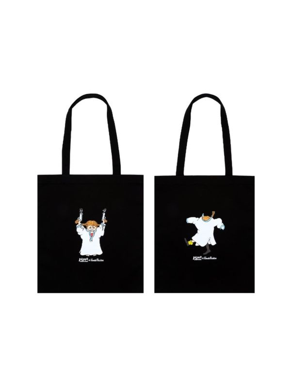 Totebag Pippi Longstocking Nightgown - Black